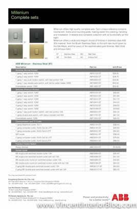 ABB millenium switches price list-1