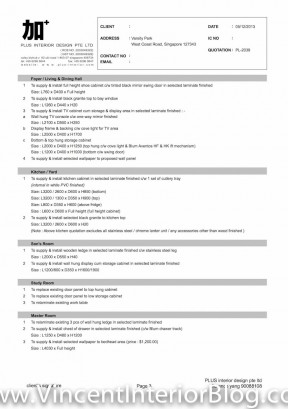 Varsity Park Condominium PLUS Interior Design-Quotation 7